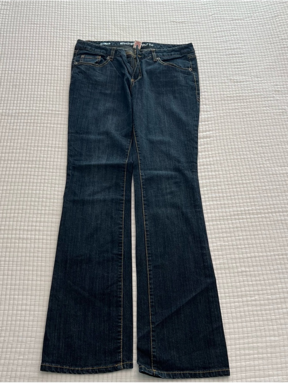 Mossimo Supply Co. Dark Indigo Wide Leg Jeans